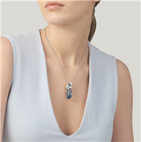 Pendente Giovanni Raspini Donna Gocce in Argento Cristallo 12416 - 12416